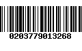 Código de Barras 0203779013268