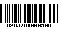 Código de Barras 0203780909598