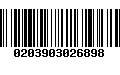 Código de Barras 0203903026898