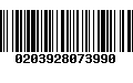 Código de Barras 0203928073990