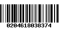 Código de Barras 0204618038374