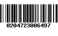 Código de Barras 0204723006497