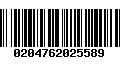 Código de Barras 0204762025589