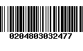 Código de Barras 0204803032477