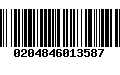 Código de Barras 0204846013587