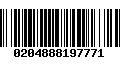 Código de Barras 0204888197771