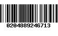 Código de Barras 0204889246713