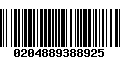 Código de Barras 0204889388925
