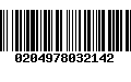 Código de Barras 0204978032142