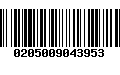 Código de Barras 0205009043953