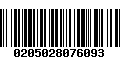 Código de Barras 0205028076093