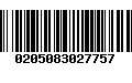 Código de Barras 0205083027757