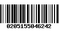 Código de Barras 0205155046242