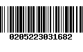 Código de Barras 0205223031682