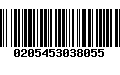 Código de Barras 0205453038055