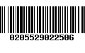 Código de Barras 0205529022506