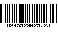 Código de Barras 0205529025323
