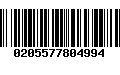 Código de Barras 0205577804994