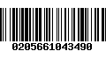 Código de Barras 0205661043490