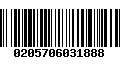 Código de Barras 0205706031888