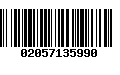 Código de Barras 02057135990