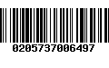 Código de Barras 0205737006497