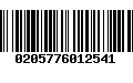 Código de Barras 0205776012541