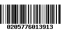 Código de Barras 0205776013913