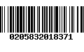 Código de Barras 0205832018371