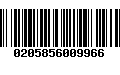 Código de Barras 0205856009966