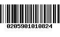 Código de Barras 0205901010824