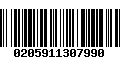 Código de Barras 0205911307990