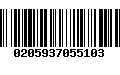 Código de Barras 0205937055103