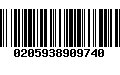 Código de Barras 0205938909740