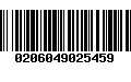 Código de Barras 0206049025459