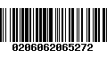 Código de Barras 0206062065272