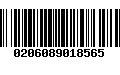 Código de Barras 0206089018565