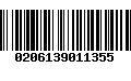 Código de Barras 0206139011355