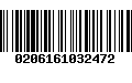 Código de Barras 0206161032472