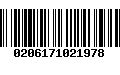 Código de Barras 0206171021978