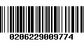 Código de Barras 0206229009774