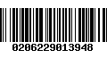 Código de Barras 0206229013948