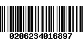 Código de Barras 0206234016897