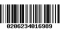 Código de Barras 0206234016989