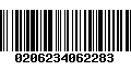 Código de Barras 0206234062283