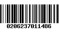 Código de Barras 0206237011486