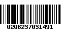 Código de Barras 0206237031491