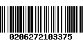 Código de Barras 0206272103375