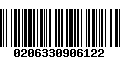 Código de Barras 0206330906122