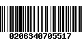 Código de Barras 0206340705517